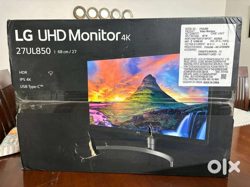 LG UHD Monitor 4K 27inch