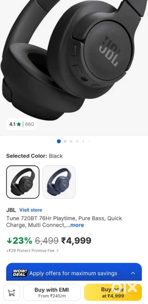 JBL 720BT MINT CONDITION