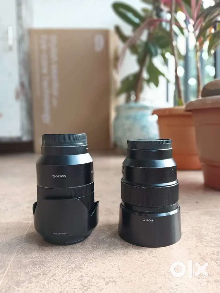 35mm 1.4. 85mm 1.8