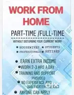 Work from home job opportunity full time are part time