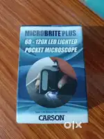 MicroBrite Plus 60x-120x LED Pocket Microscope – Compact & Powerful