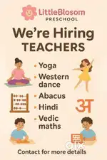 We are hiring for yoga Western dance Abacus Vedic maths teachers
