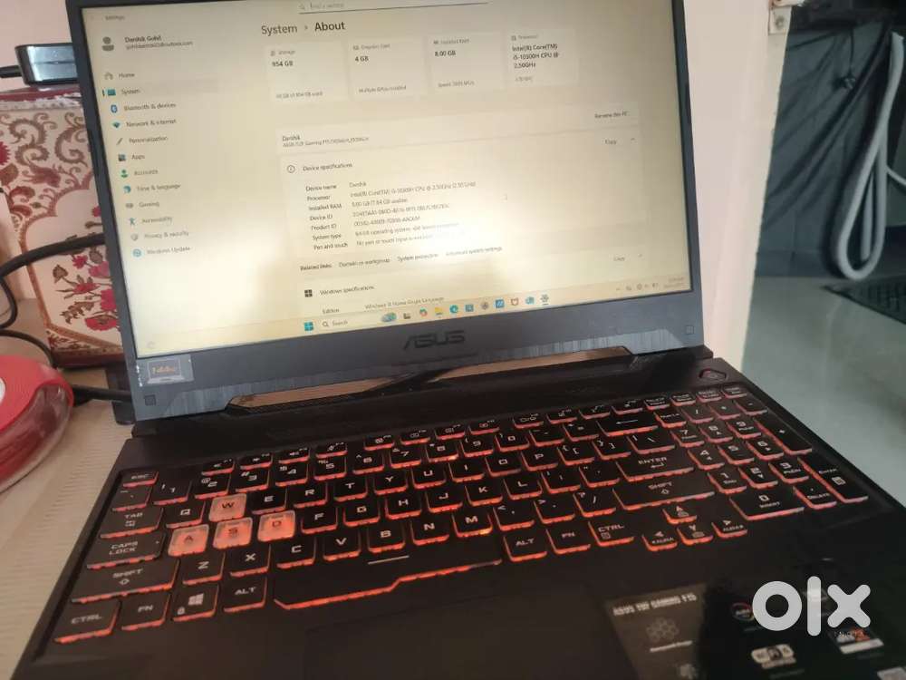 Asus TUF F15 Gaming laptop