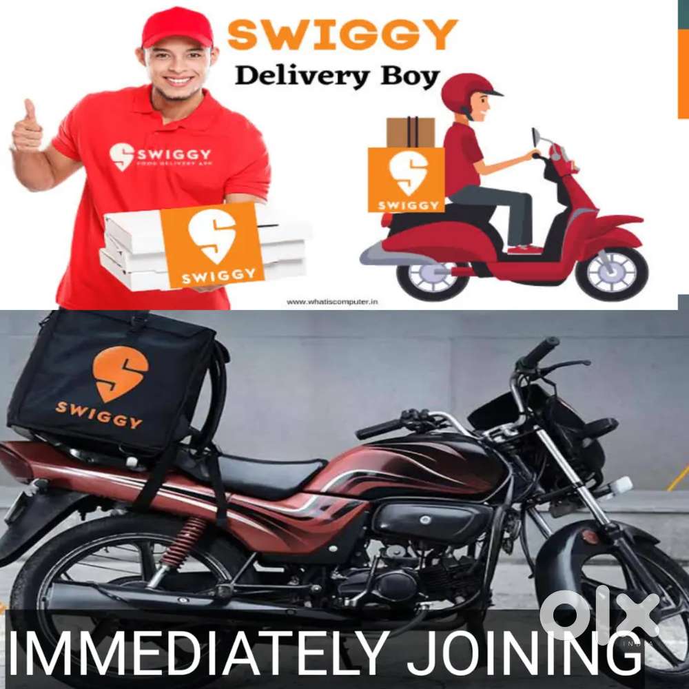 FREE JOINING 100 Delivery boys Swiggy Food Delivery jobs