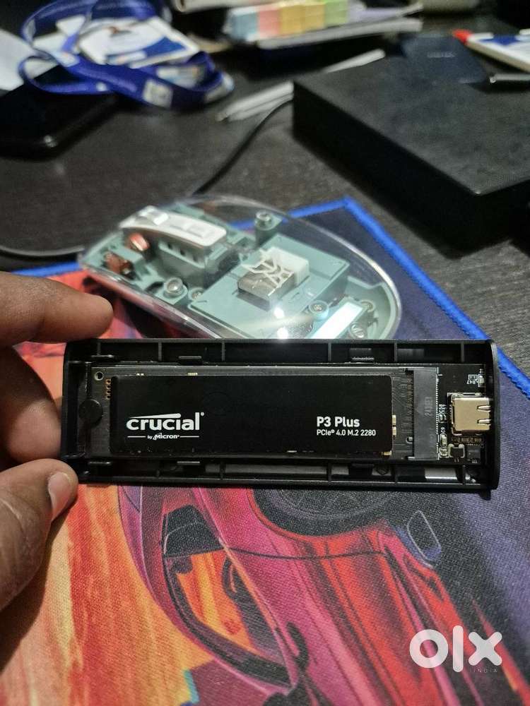 Crucial P3 Plus 1TB SSD with Pibox SSD Enclosure – Excellent Condition