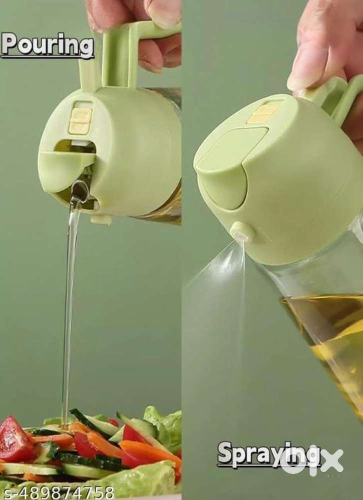 2 In 1 Oil Sprayer & Dispenser Bottle for Kitchen
