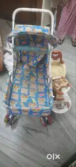 Kids Ride Stroller With Reversible Handle and scooter for sale