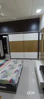 Beautiful 2 bhk semi furnished high rise flat behind Alap Green City