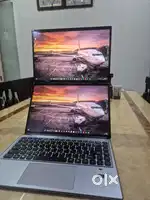 Double screen laptop with both touch screen