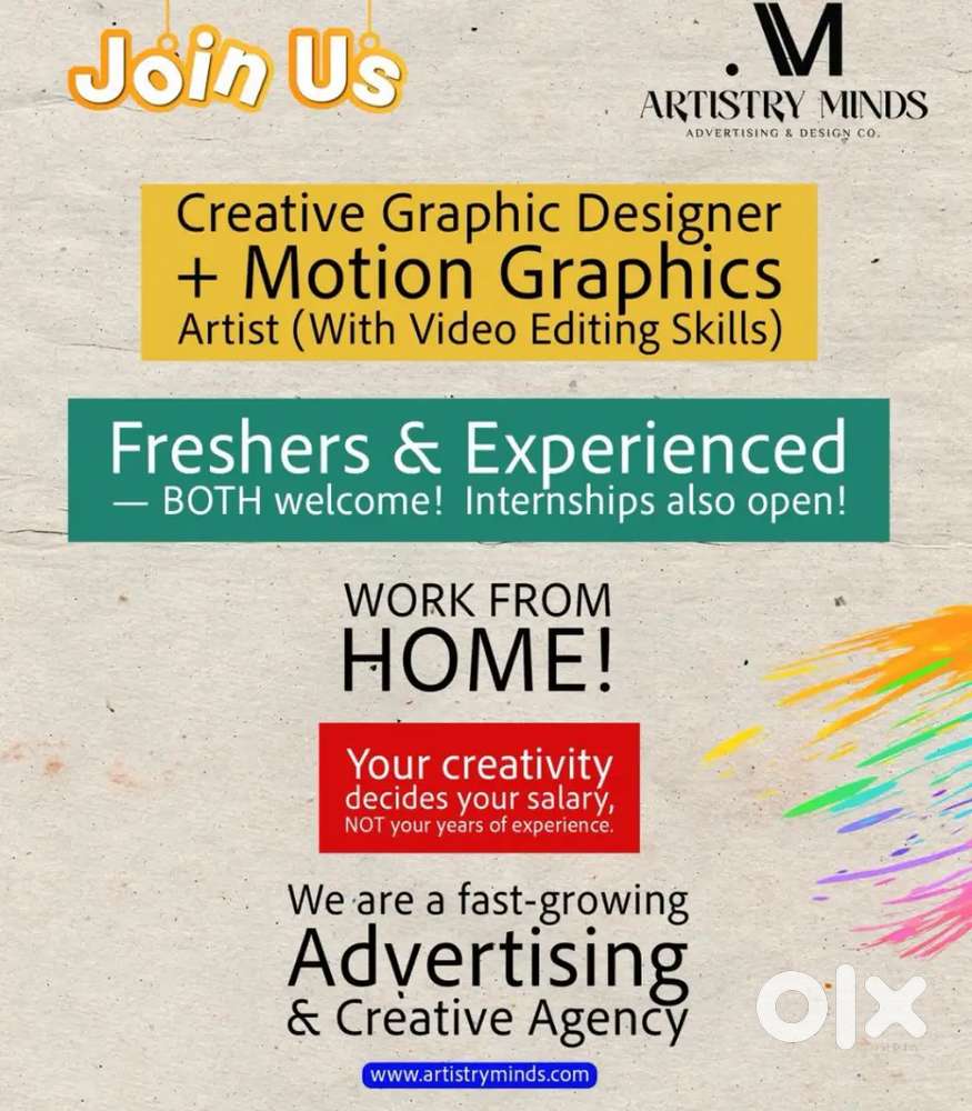 WE ARE HIRING - GRAPHIC DESIGNER & MOTION GRAPHICS ARTIST