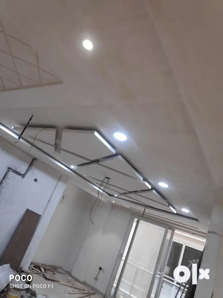Pvc panel ,False ceiling,Louvers, ,wallpaper,paint and many more.