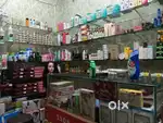 Cosmetics shop sale with furniture with products in main bazar mgg
