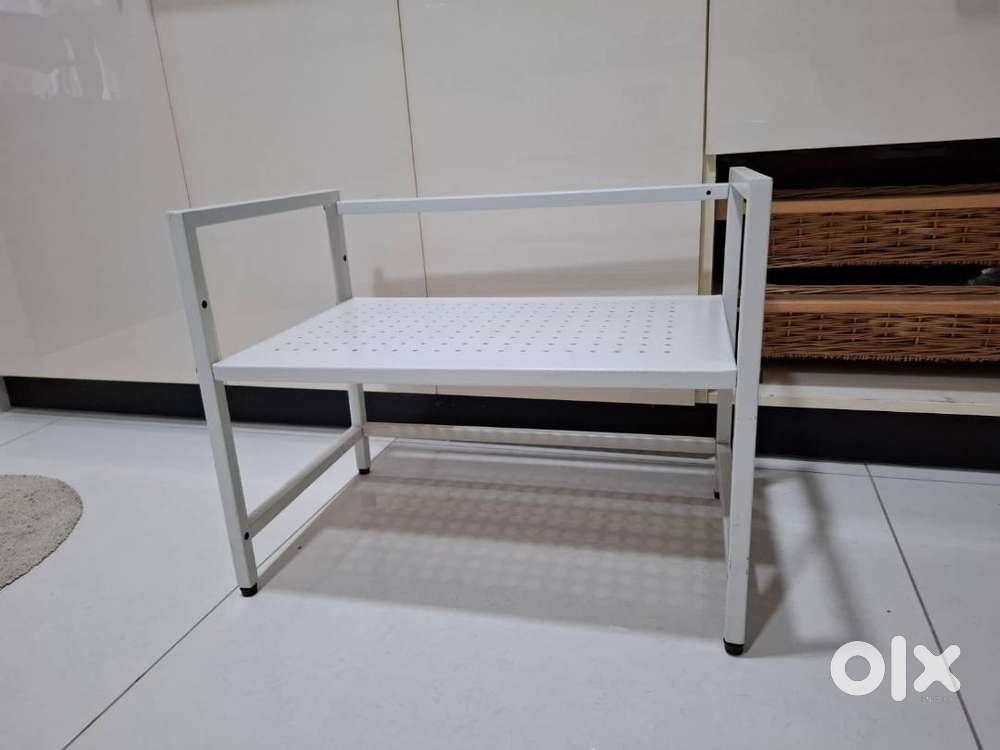 Microwave Oven Stand for Kitchen Platform - White