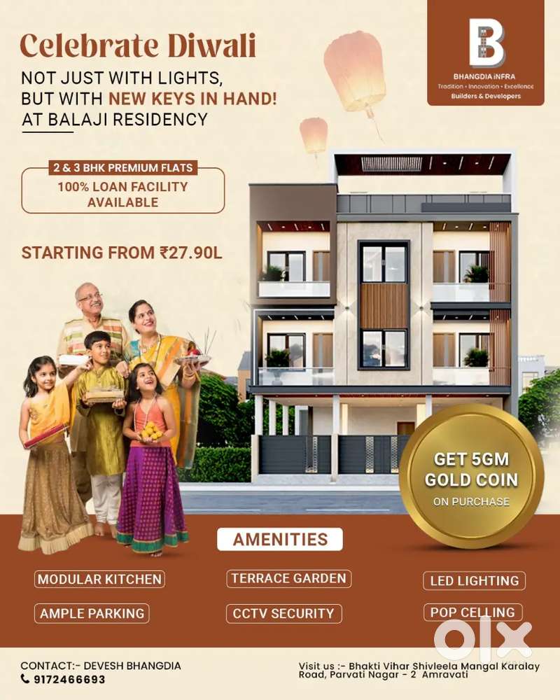 Premium 2&3Bhk Flats At Prime Location With 100% Loan Facility