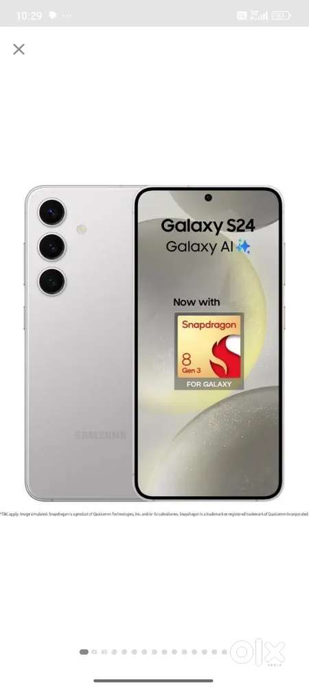 Samsung galaxy S24.128 nd 256  Pack pies grey nd black