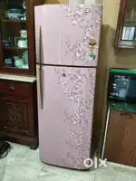 A double door lg refrigerator of capacity320 litre,with 5 star rating