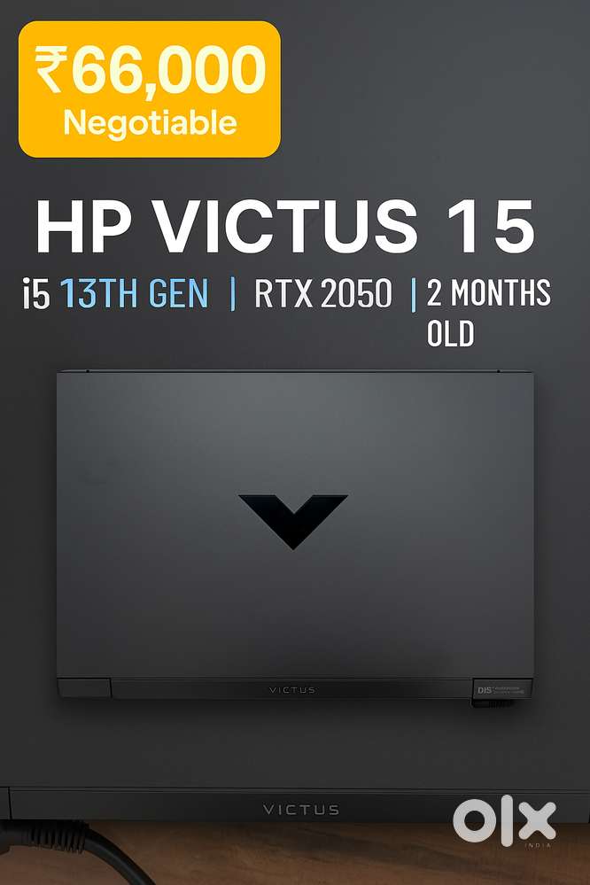 HP Victus 15-fa2700TX – i5 13th Gen  16GB RAM  RTX 2050  512GB S