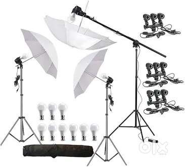 3 point light stands    Bulb (1)   Background stand