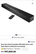 Boss New Smart Soundbar 600 Dolby Atmos With Alexa Built in Bluetooth