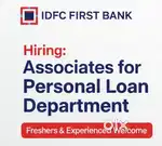 IDFC FIRST BANK ONROLL JOB