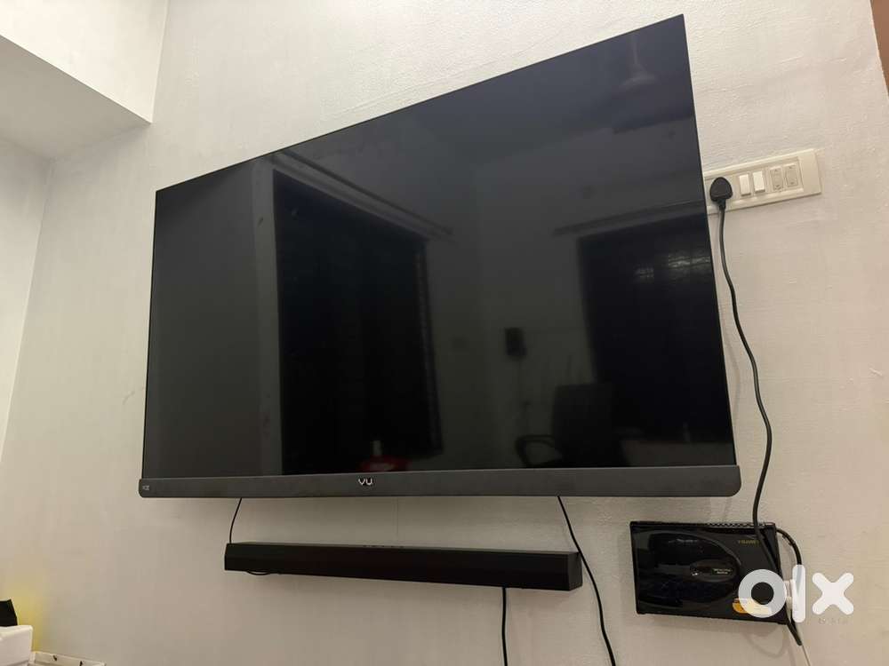 Like New 65” Vu Cinema TV with integrated 100W JBL soundbar for sale