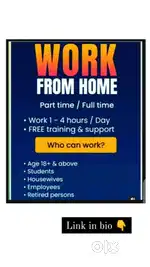 Online work, Work From home, Office work