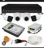 Cctv 4 camera with installation only 10000