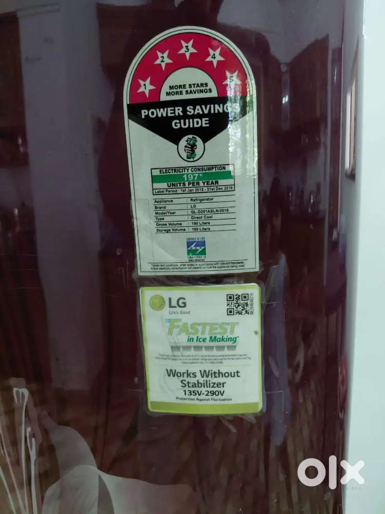 Single Door Refrigerator 5 star