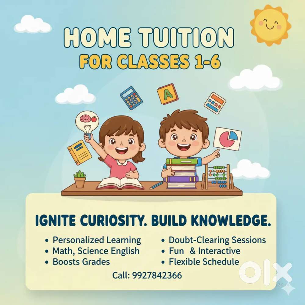 Home tution for 1-6 class