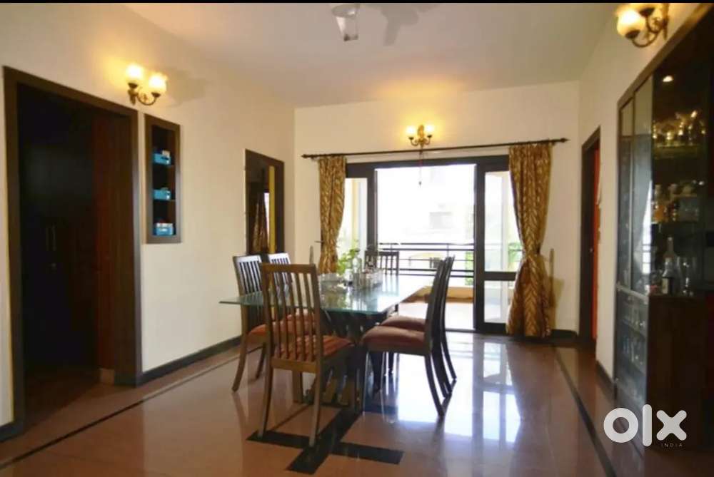 3bhk semi furnished flat for rent in jakkur location