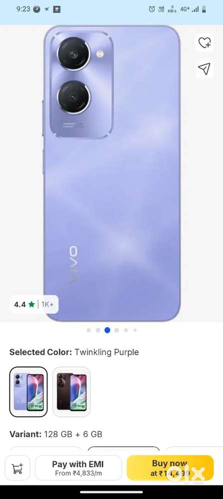 Vivo Y28s 5G 6/128 Just 6months mobile Very Good condition