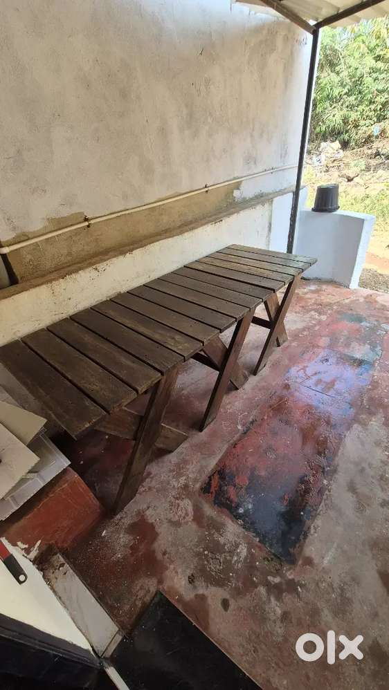 Wooden tables