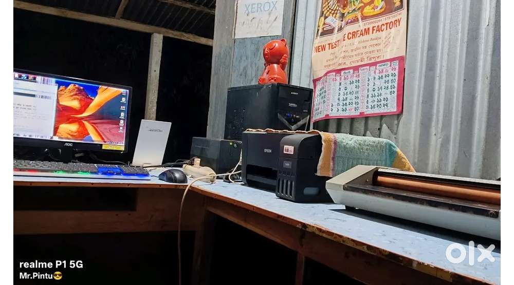 Full computer shop, Epson printer, lamination machin,  hopper speaker,