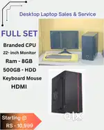 High Speed  NEW Branded i3-i5-i7 Desktop Laptop Sales & Service  New F
