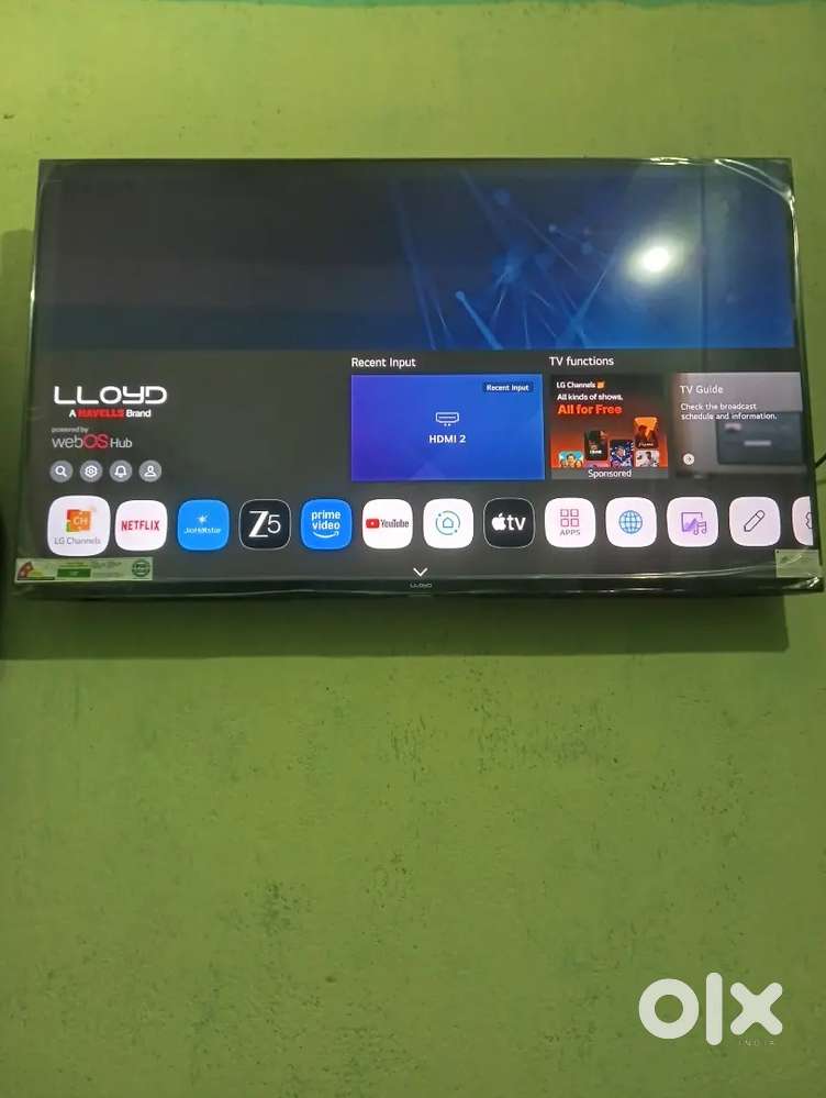New brand havells LLOYD 43 INCH TV  3 month