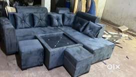L shape sofa set brand new