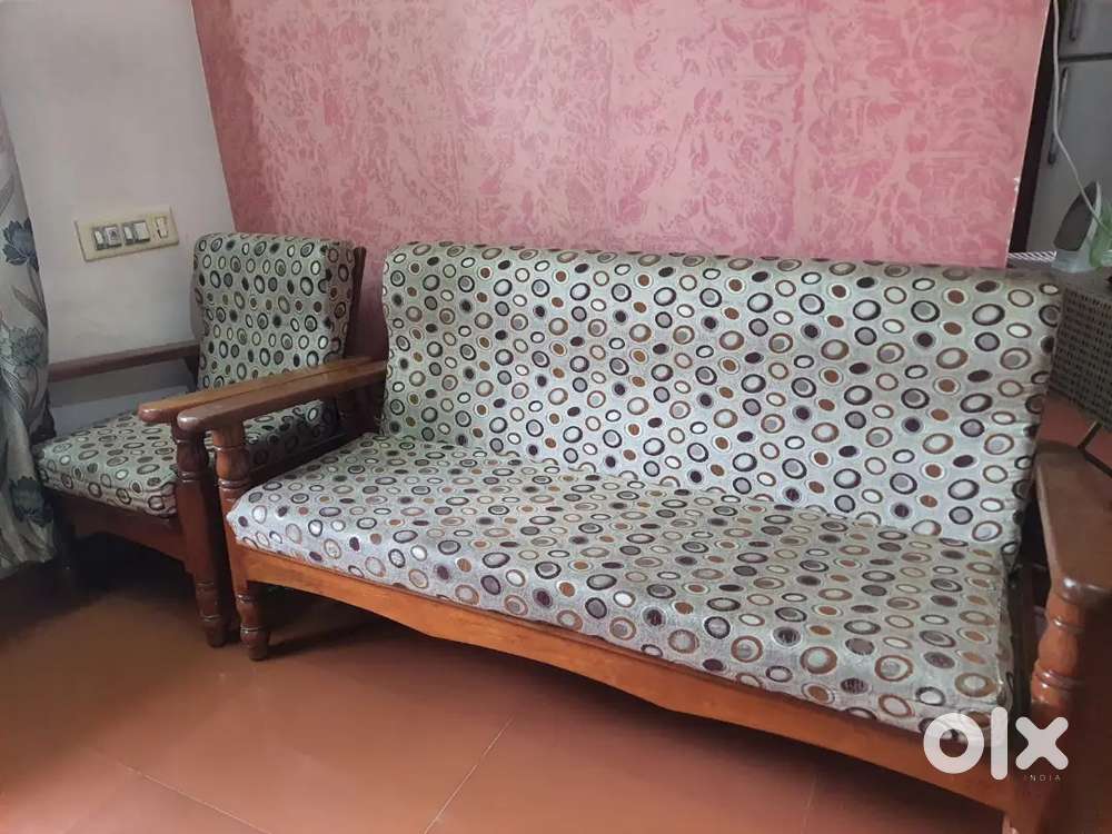 Teakwood Sofa Set [3+2]