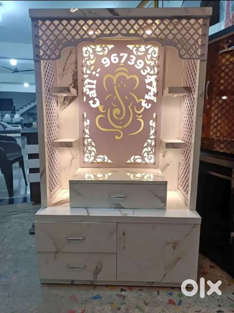 Khwaja Furniture. Beautiful Desighner Mandir (Temple). Bajaj finance