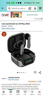 Amazon basics TWS I want to sell my earbuds due to money issue