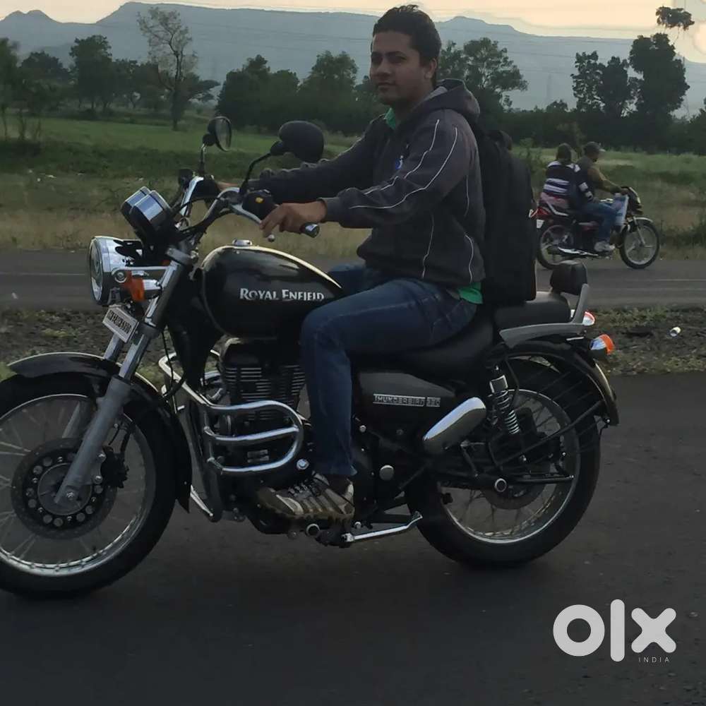 Thunderbird 350 cc bike bottle green