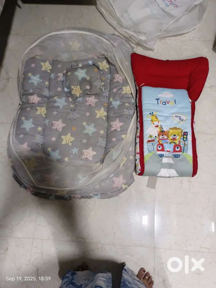 Baby carry and bed with net protector