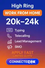 Work From Home - Earn 20k to 25k High Ring