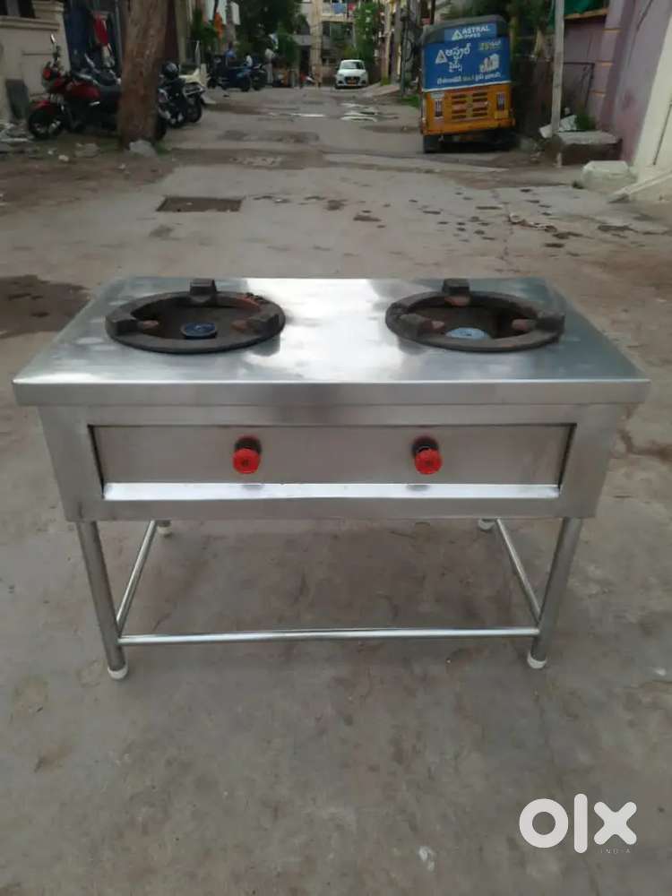 Commercial 2 burner stove neat & working condition For Sale