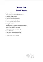 Warden For PG