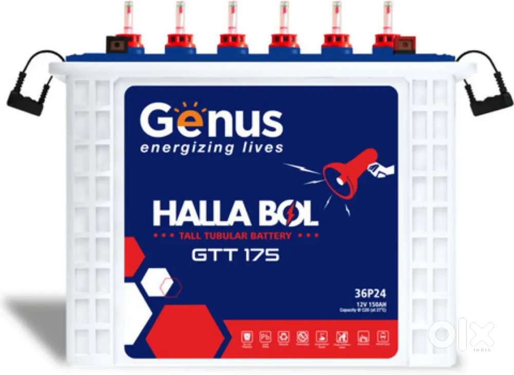 Luminous 500 watt inverter and battry genus new