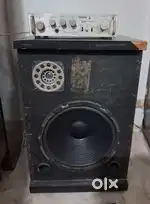 12 inch speaker- woffer with amplifier, with small 8 inch speaker