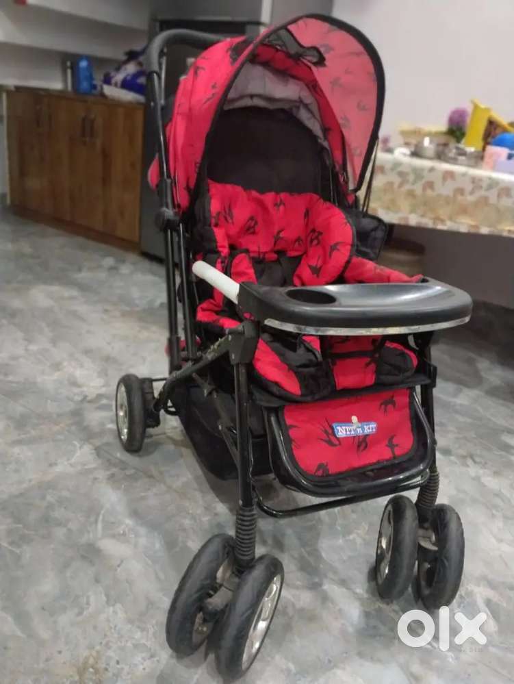 Baby Pram + Baby Walker – Good Condition.