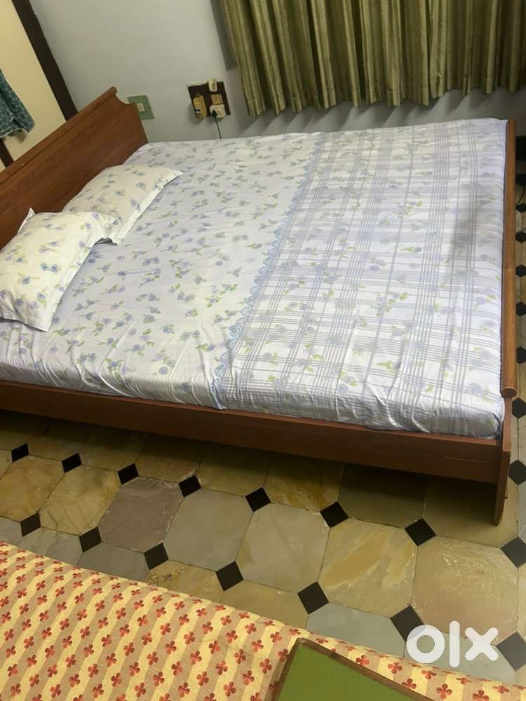 Wooden cot along with Matress