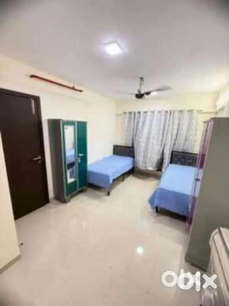 No brokerage male pg fully furnished 6000 near station malad w