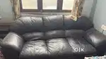 Black Leather Sofa